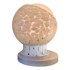 Mazzega Table Lamp Murano Glass Painted Metal 1965 Italy