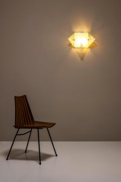 Mazzega Wall Lamp In Light Blue Murano Glass, Italy 1970's