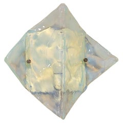 Mazzega Wall Lamp In Light Blue Murano Glass, Italy 1970's