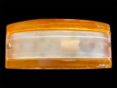 Mazzega wall lighting Glass Murano bicolore pair , Italy, 1970