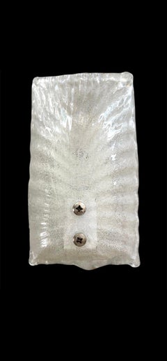 Paire d'appliques murales en verre Murano, Italie, 1970