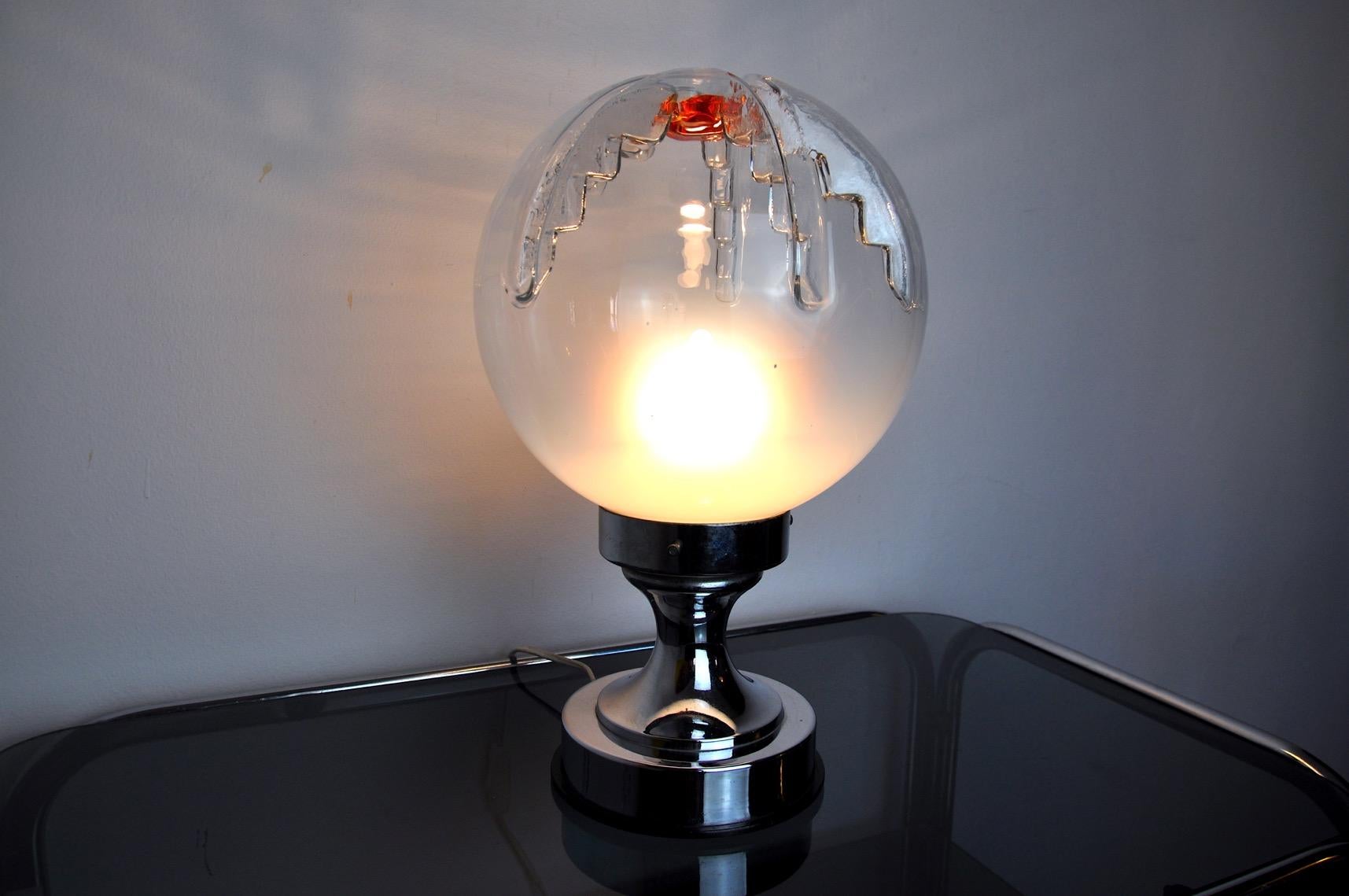 Mazzega XXL Lámpara bicolor, Murano, Italia, 1970 Cristal de Murano en venta