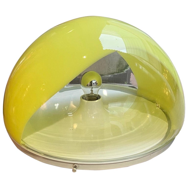 Mazzega - Yellow Table Lamp, circa 1970 For Sale