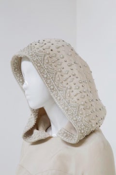 Mazzuchelli Vintage Sartorial Hooded Dress w Beading