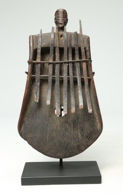 Mbira or Sanza Congo Early 20th Century African Tribal Musical Instrument face