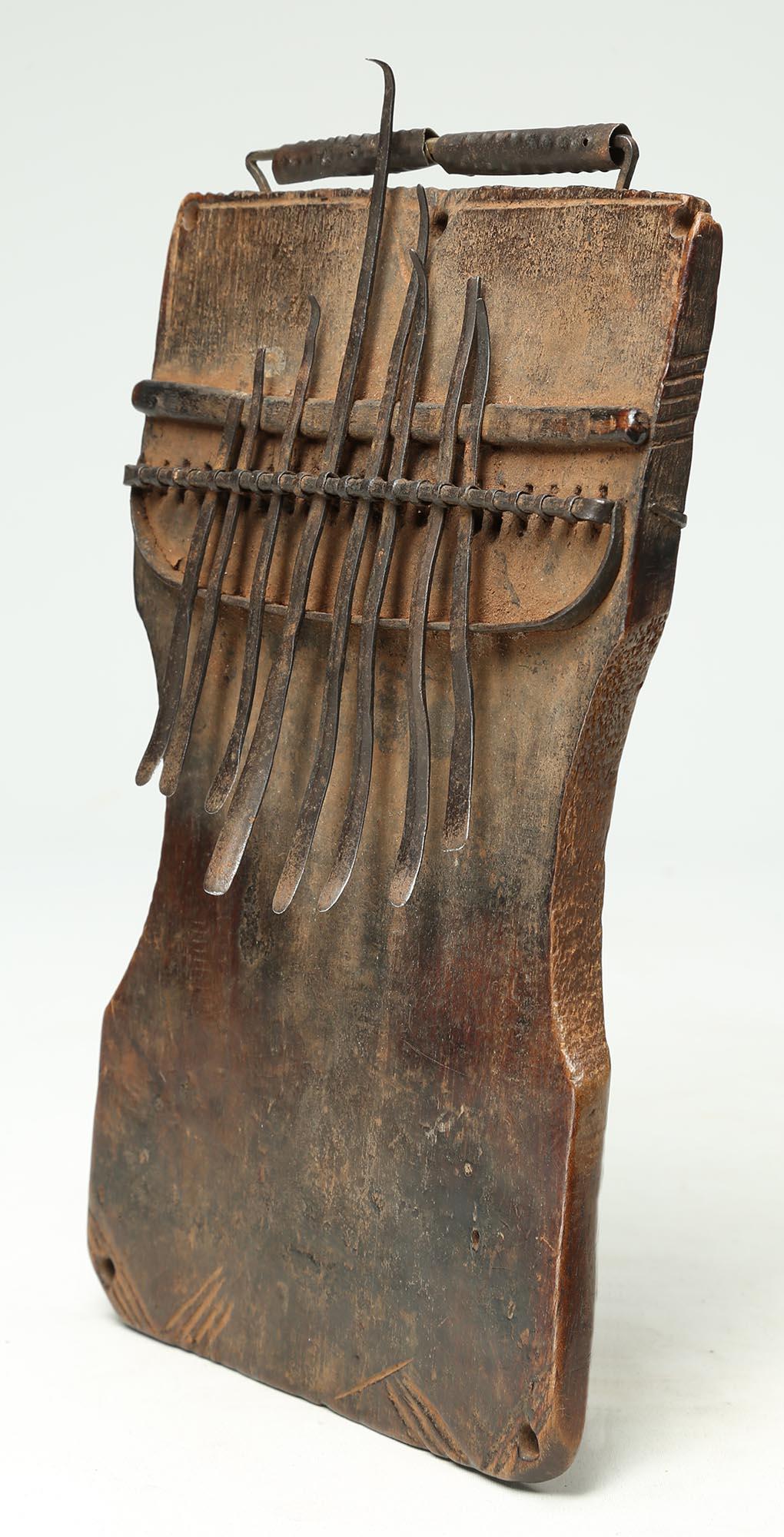 Congolese Mbira or Sanza Congo Early 20th Century African Tribal Musical Instrument For Sale