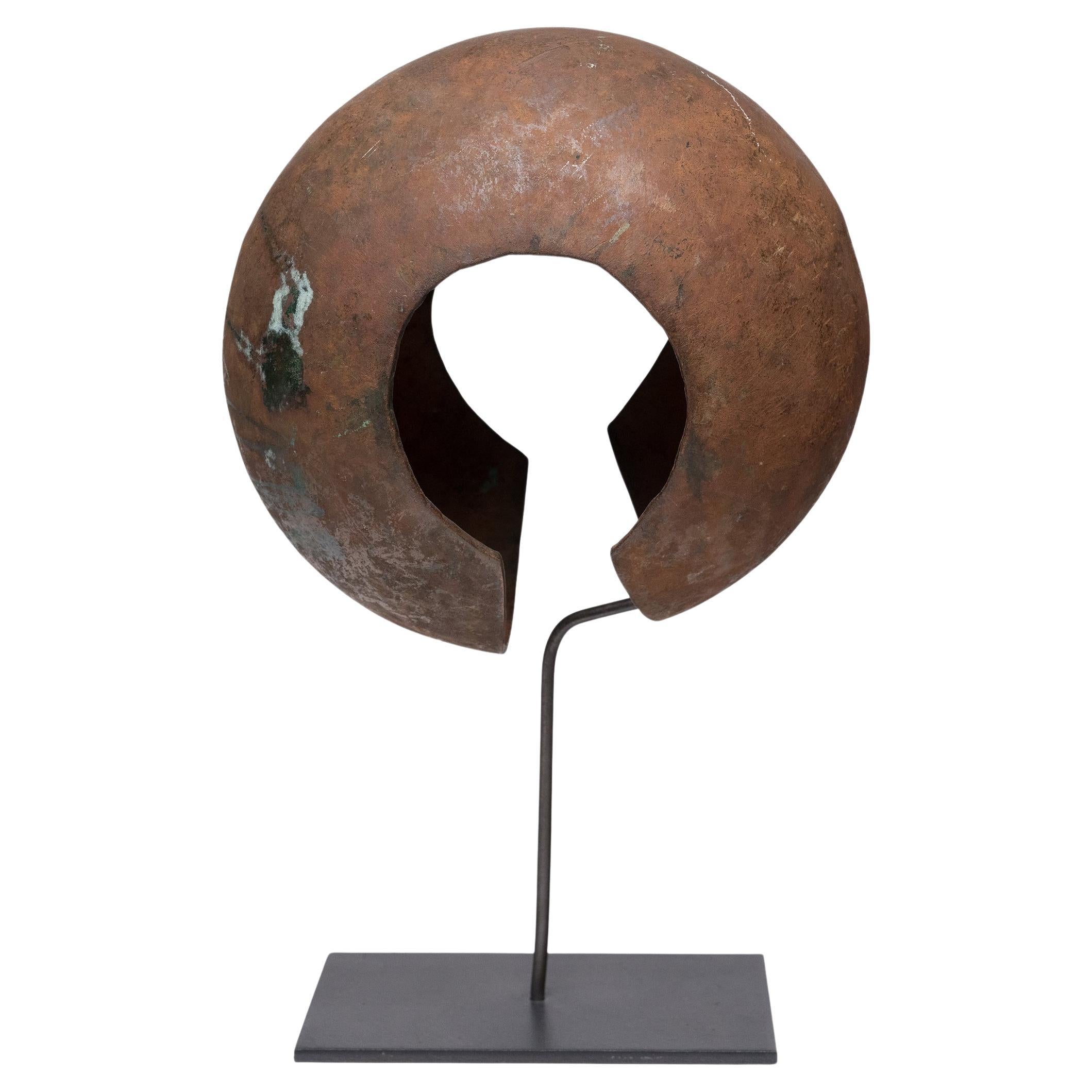 Mbole Copper Currency Anklet, c. 1900 For Sale