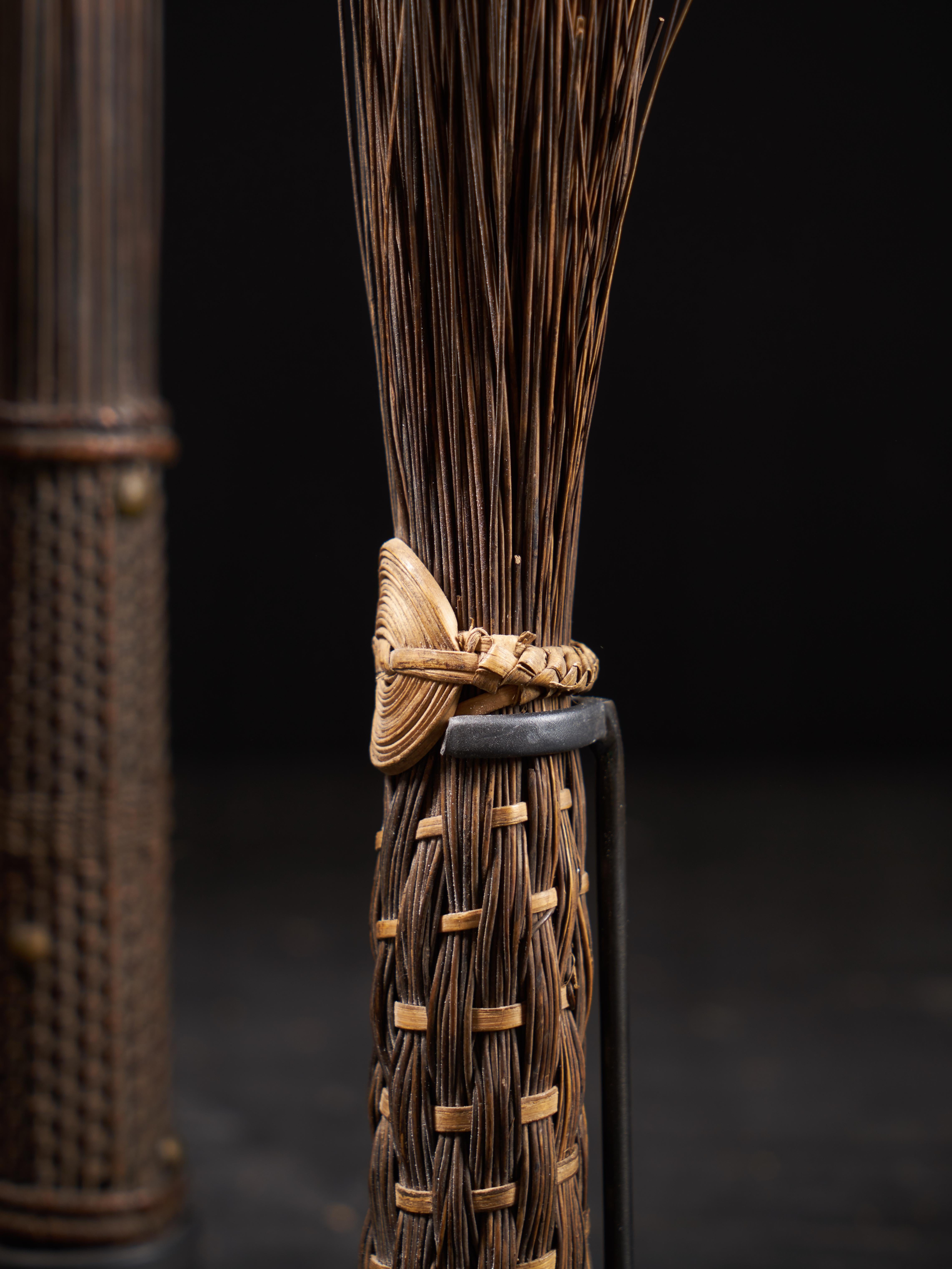 Early 20th Century Ethno Design Mbole People, DRC, Chief Scepters Collection Made of Palmtree Leaf  For Sale
