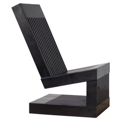 Mboma Contemporary Chair in Mahogany Wood by Pate Arts & Crafts