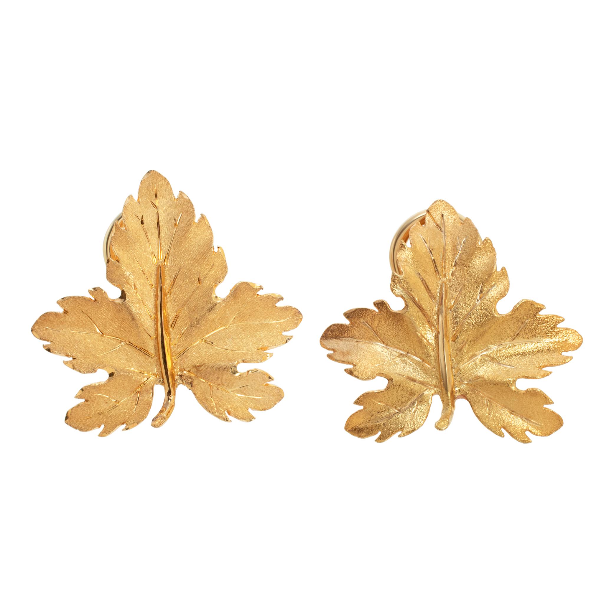 M.Bucellatti parure 18k Gelbgold Blatt-Set aus Blattgold 6