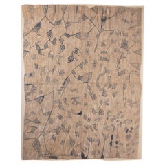 Mbuti Ituri traditionelles handbemaltes Pygmee-Bark-Stoff
