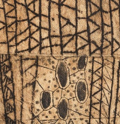 Mbuti Painting on barkcloth, 20th century