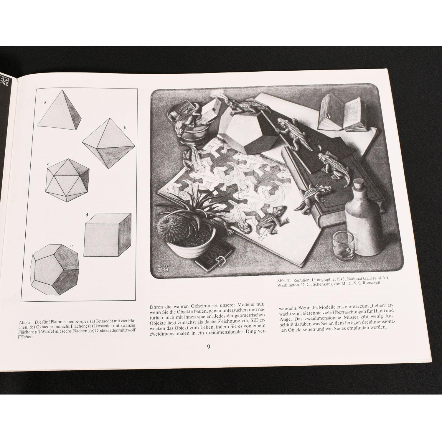 Livre Kaleidozyklein de M.C Escher avec motifs d'origami en vente 3