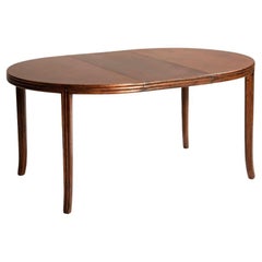 Tavolo rotondo allungabile Mc Guire Wood, diametro 113 cm