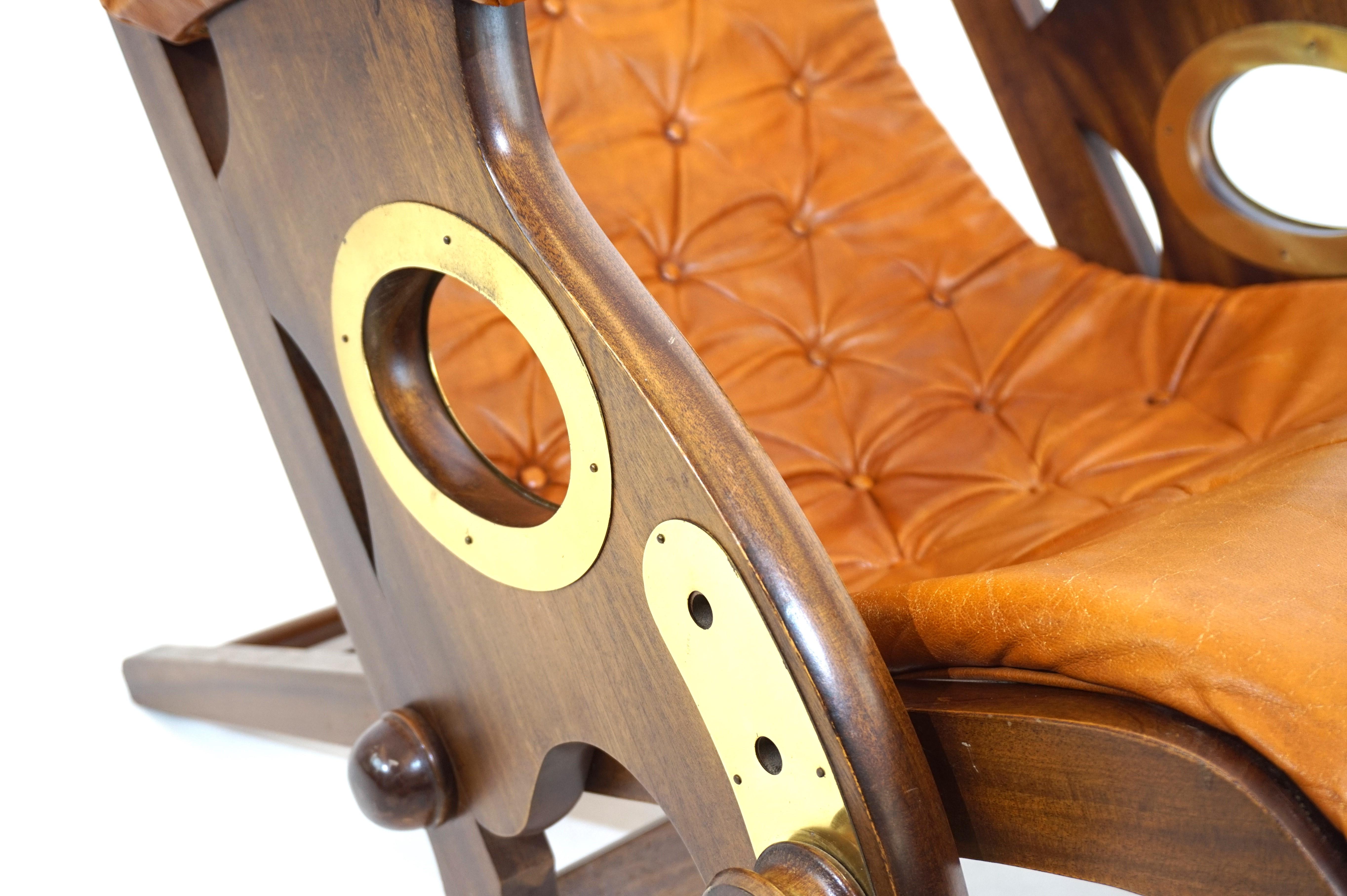 Mc Nair Military Campaign Chair Leather armchair by Herbert Mc Nair 4