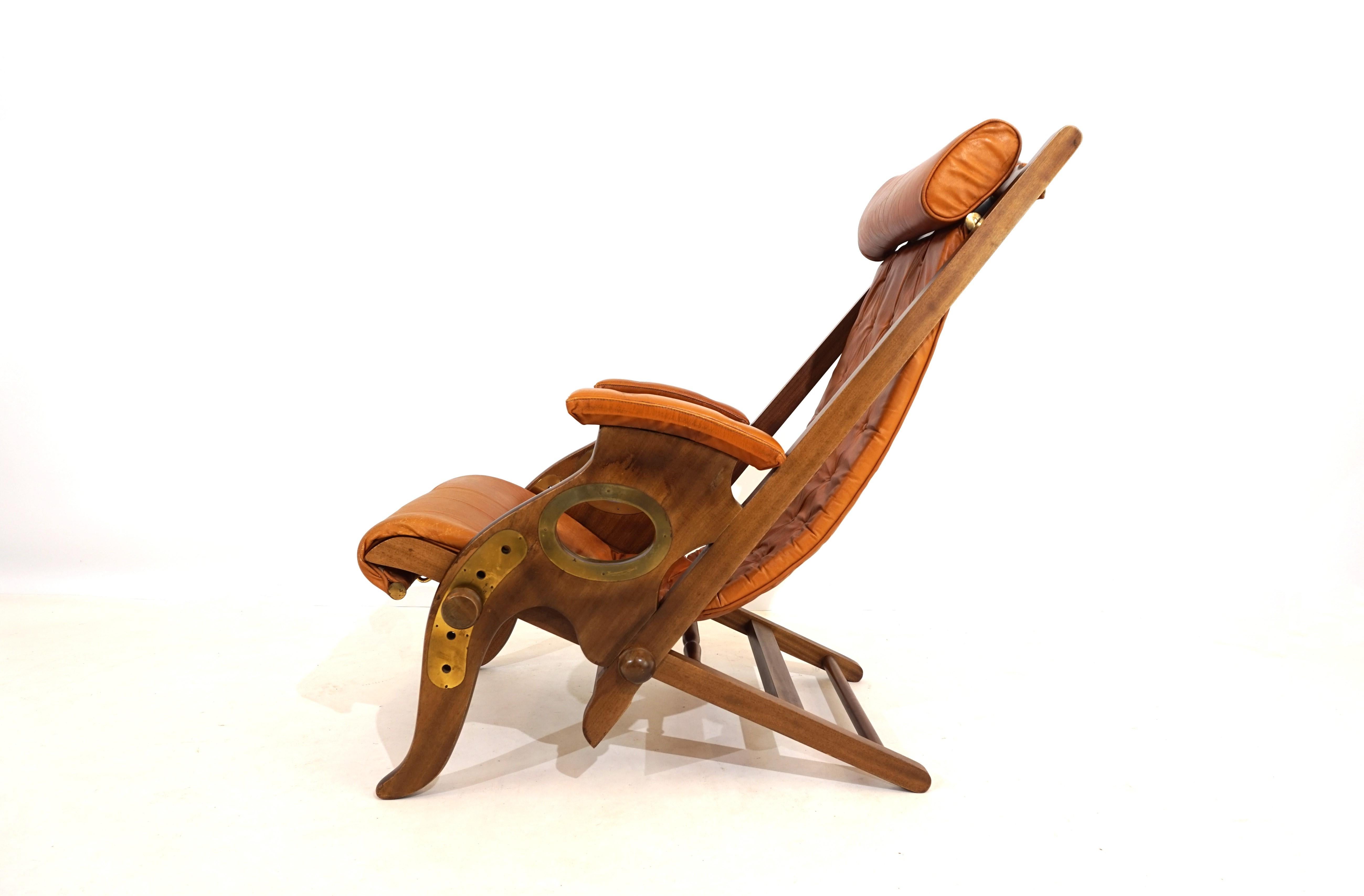 Mc Nair Military Campaign Chair Leather armchair by Herbert Mc Nair 7