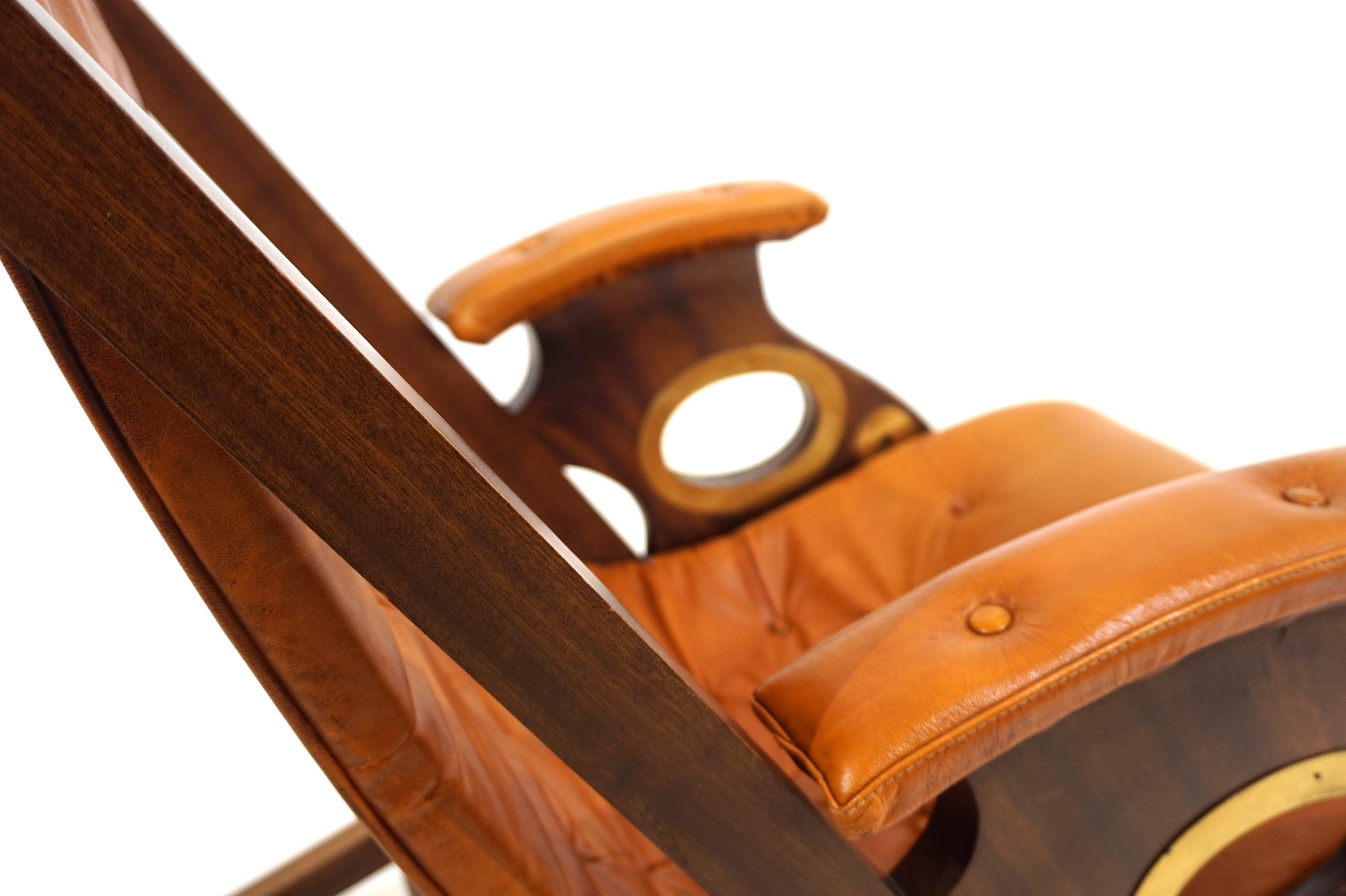 Mc Nair Military Campaign Chair Leather armchair by Herbert Mc Nair 8