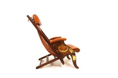 Mc Nair Military Campaign Chair Leather armchair by Herbert Mc Nair