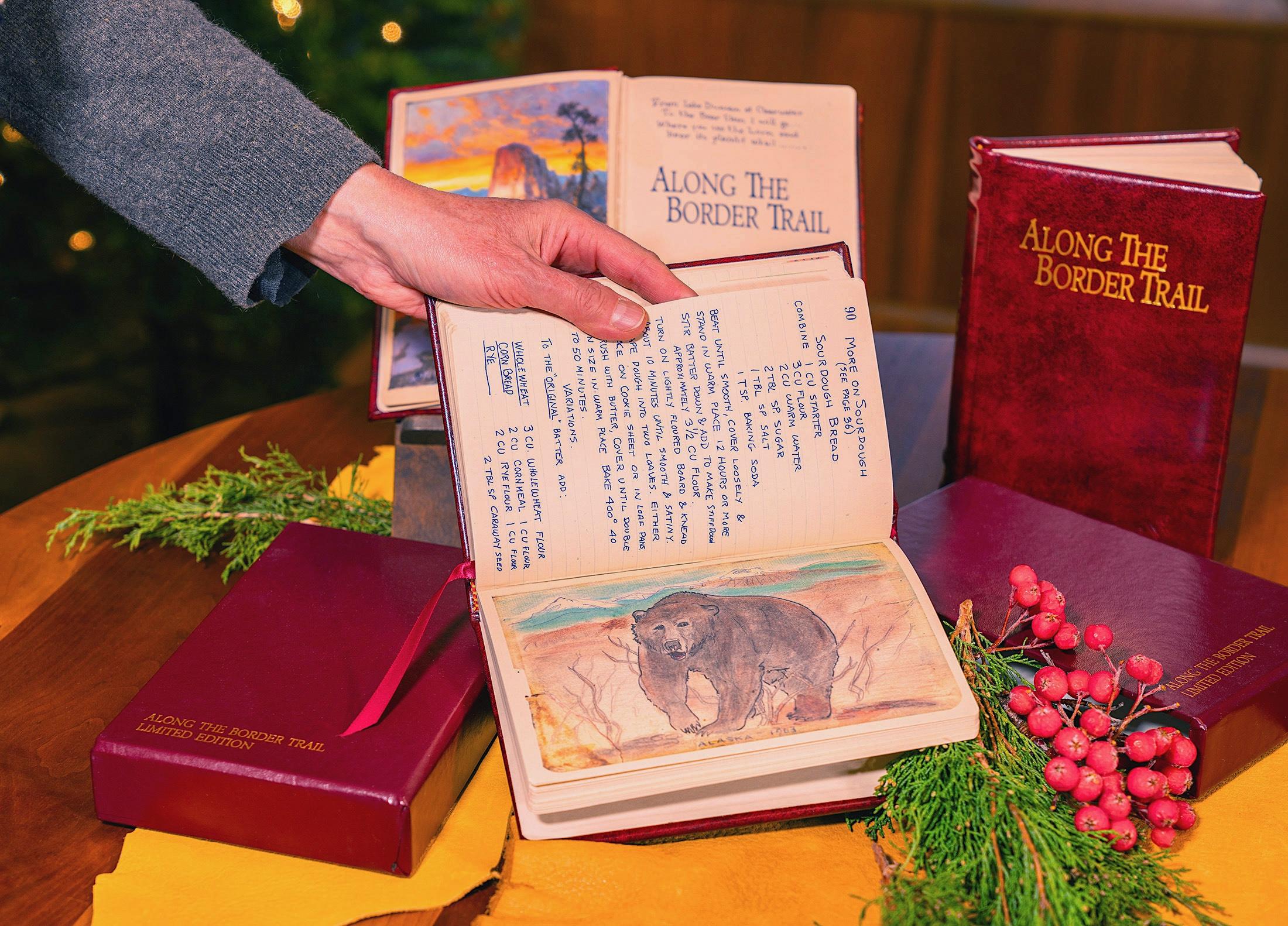 Castlerock bei Sonnenuntergang, Yellowstone Rocky Mountains Ölgemälde auf Papier 396/500 im Angebot 7