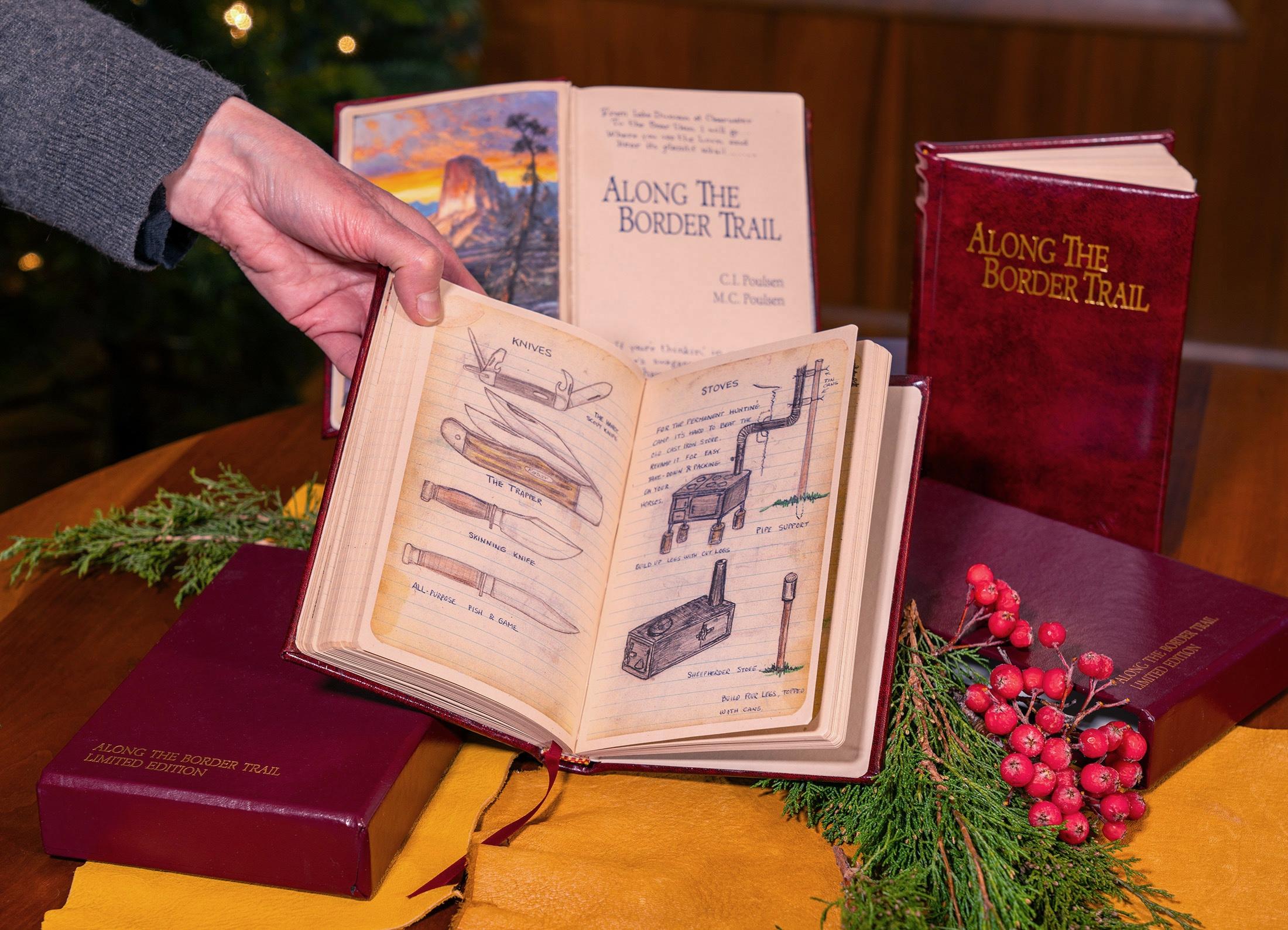 Castlerock bei Sonnenuntergang, Yellowstone Rocky Mountains Ölgemälde auf Papier 396/500 im Angebot 9