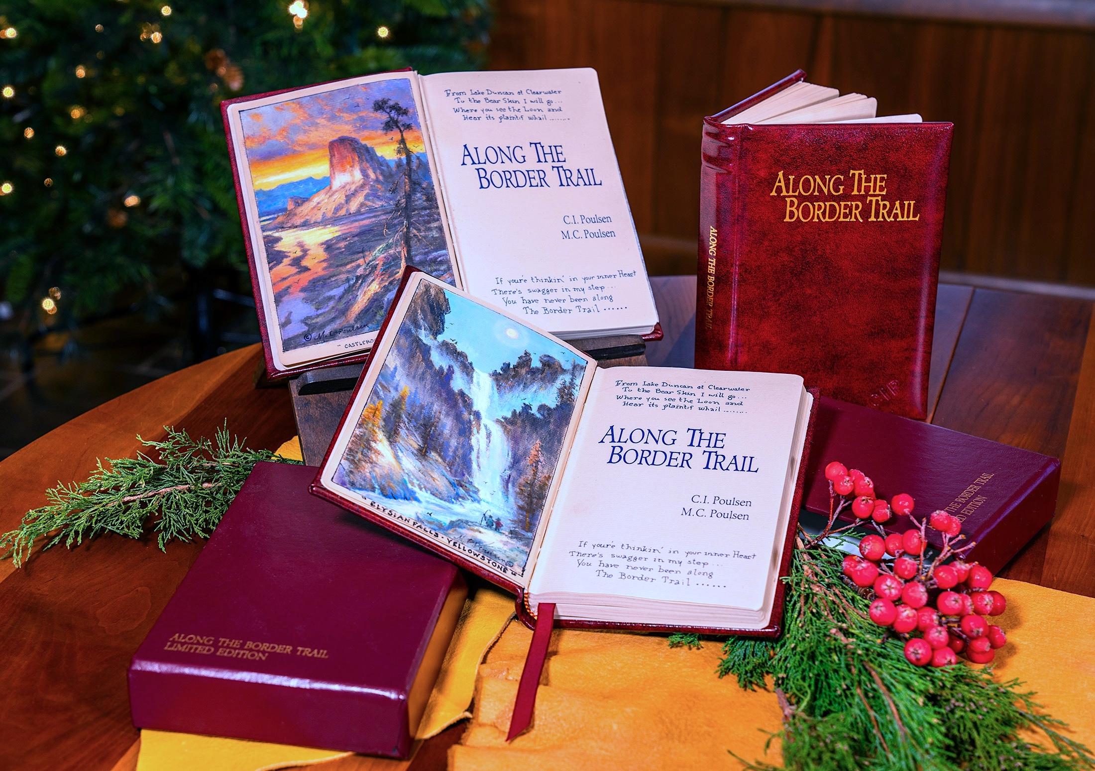 Castlerock bei Sonnenuntergang, Yellowstone Rocky Mountains Ölgemälde auf Papier 396/500 im Angebot 11