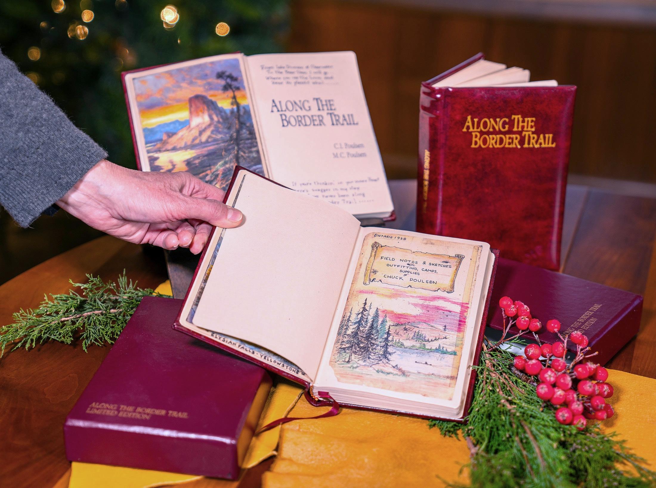 Castlerock bei Sonnenuntergang, Yellowstone Rocky Mountains Ölgemälde auf Papier 396/500 im Angebot 2