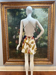 MC Red White & Blue Silk Vintage Hermes 1-Scarf Dress