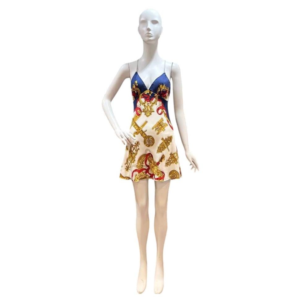 MC Red White & Blue Silk Vintage Hermes 1-Scarf Dress