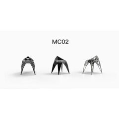 Mc02 Sedia Endless Form Serie Acciaio Inox Personalizzabile Nero e Argento