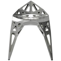 Mc02 Endless-Form-Stuhl Serie Edelstahl, anpassbar in Schwarz und Silber