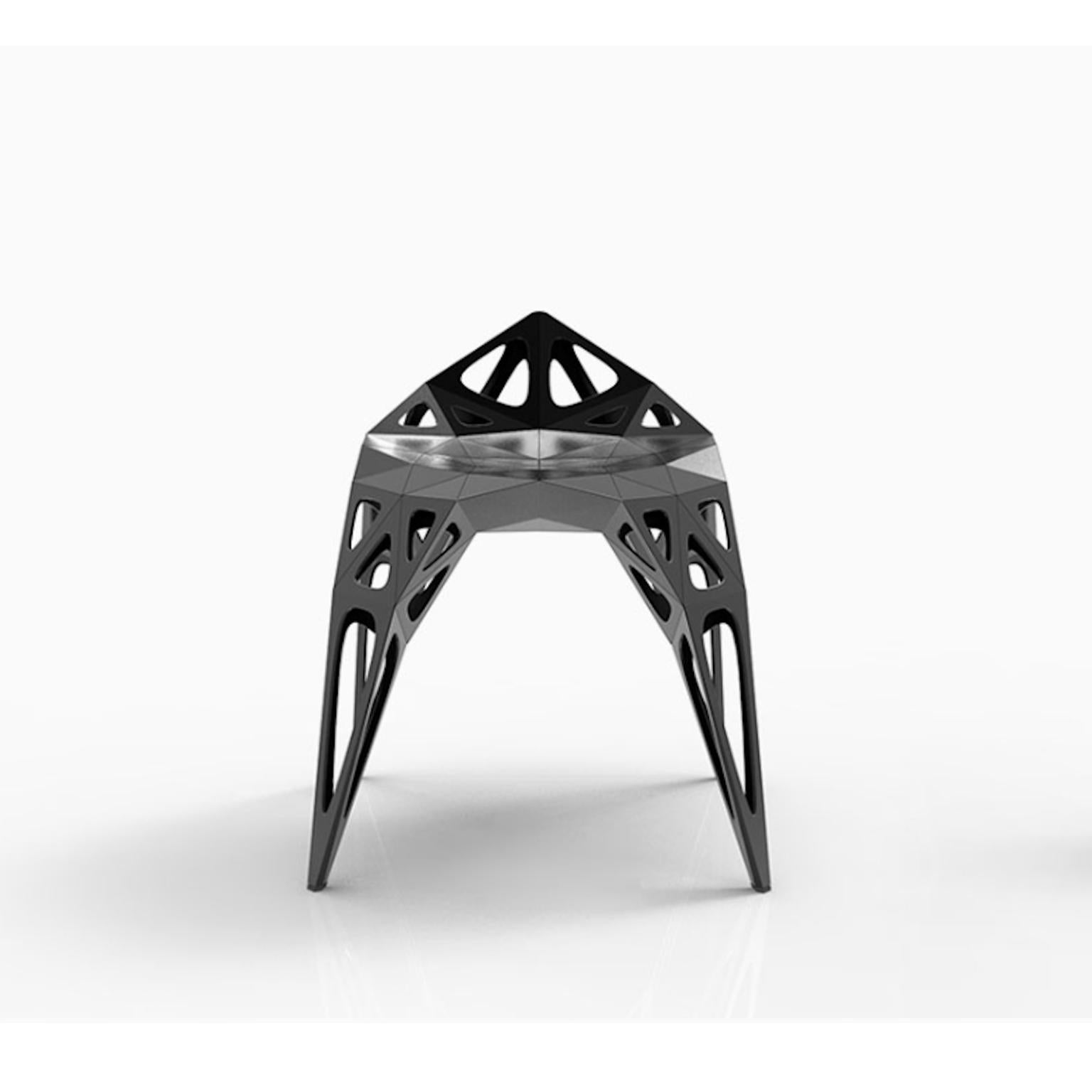 Mc02 Endless-Form-Stuhl Serie Edelstahl, anpassbar in Schwarz und Silber (Chinesisch) im Angebot
