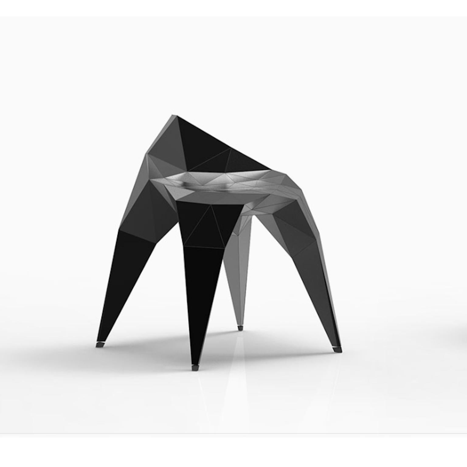Mc02 Endless-Form-Stuhl Serie Edelstahl, anpassbar in Schwarz und Silber (21. Jahrhundert und zeitgenössisch) im Angebot