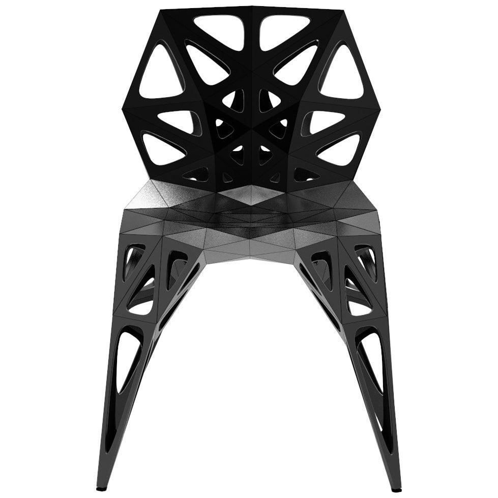 MC07 Endless Form Stuhl Serie Edelstahl anpassbar schwarz & silber