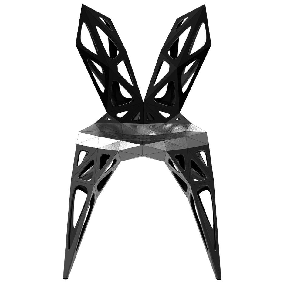 MC09 Endless Form Stuhl Serie Edelstahl anpassbar schwarz & silber im Angebot