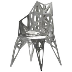 MC11 Silla de Forma Inagotable Serie Acero Inoxidable Personalizable Negro y Plateado