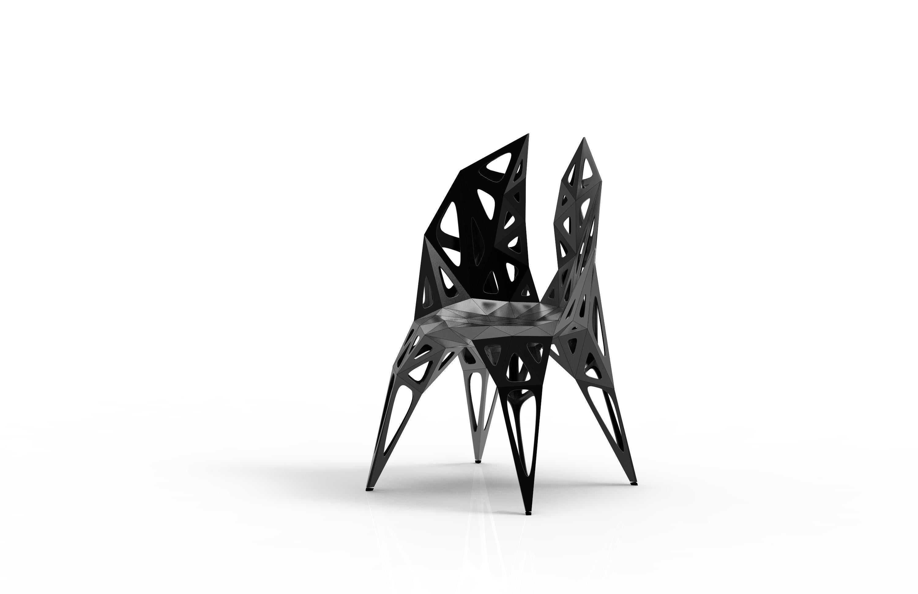Chinese MC12 Endless Form Chair Series Stainless Steel Customizable Black & Sliver For Sale