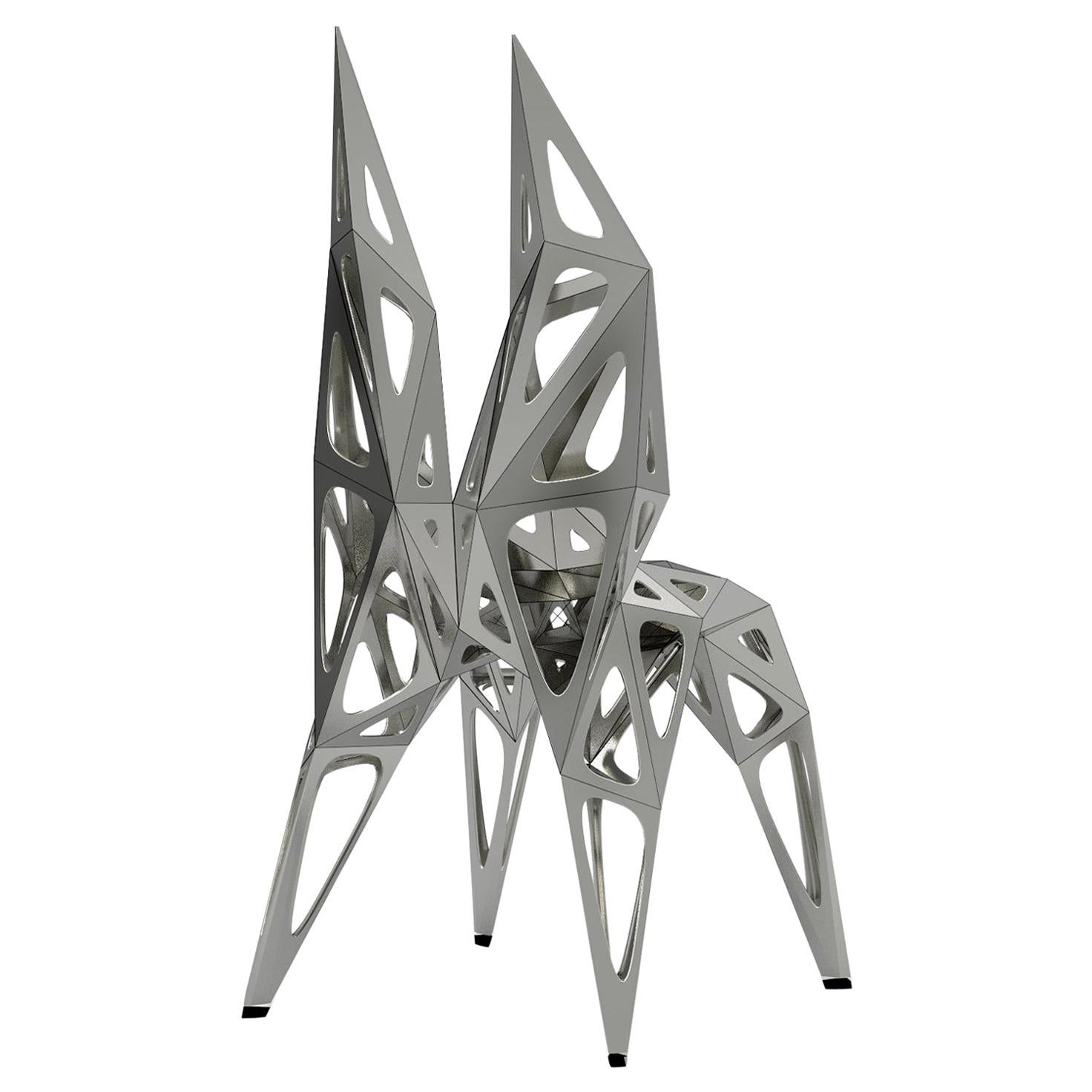 MC14 Endless Form Chair Series Stainless Steel Customizable Black and Sliver For Sale