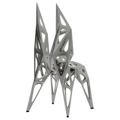 MC14 Endless Form Chair Series Stainless Steel Customizable Black and Sliver