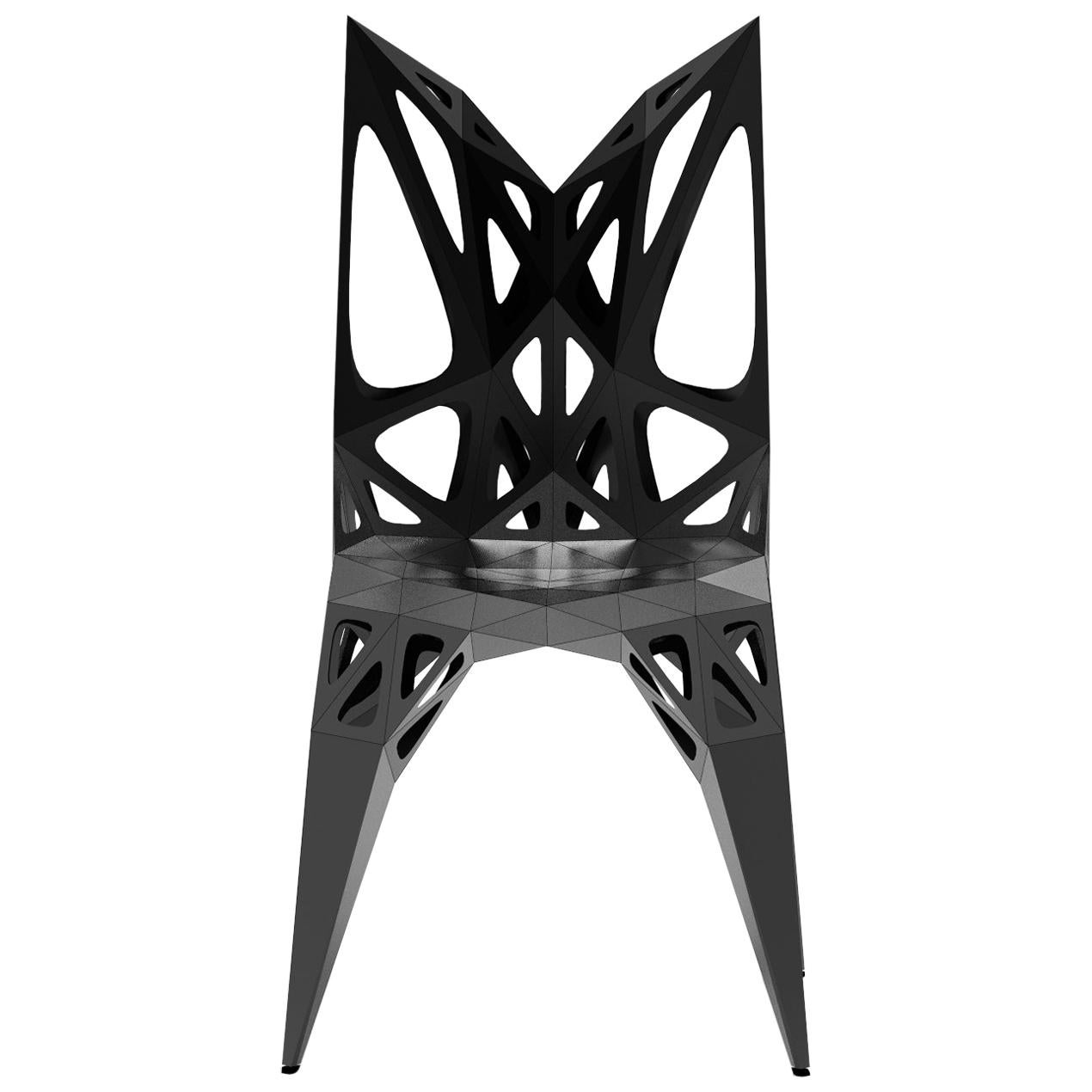MC15 Endless Form Stuhl Serie Edelstahl anpassbar schwarz & silber für den Außenbereich im Angebot