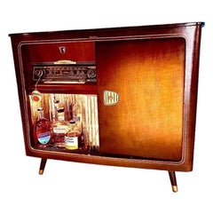 Vintage Mca225 Mid-Century Modern Stereo Console Cabinet Record Player Refurbished