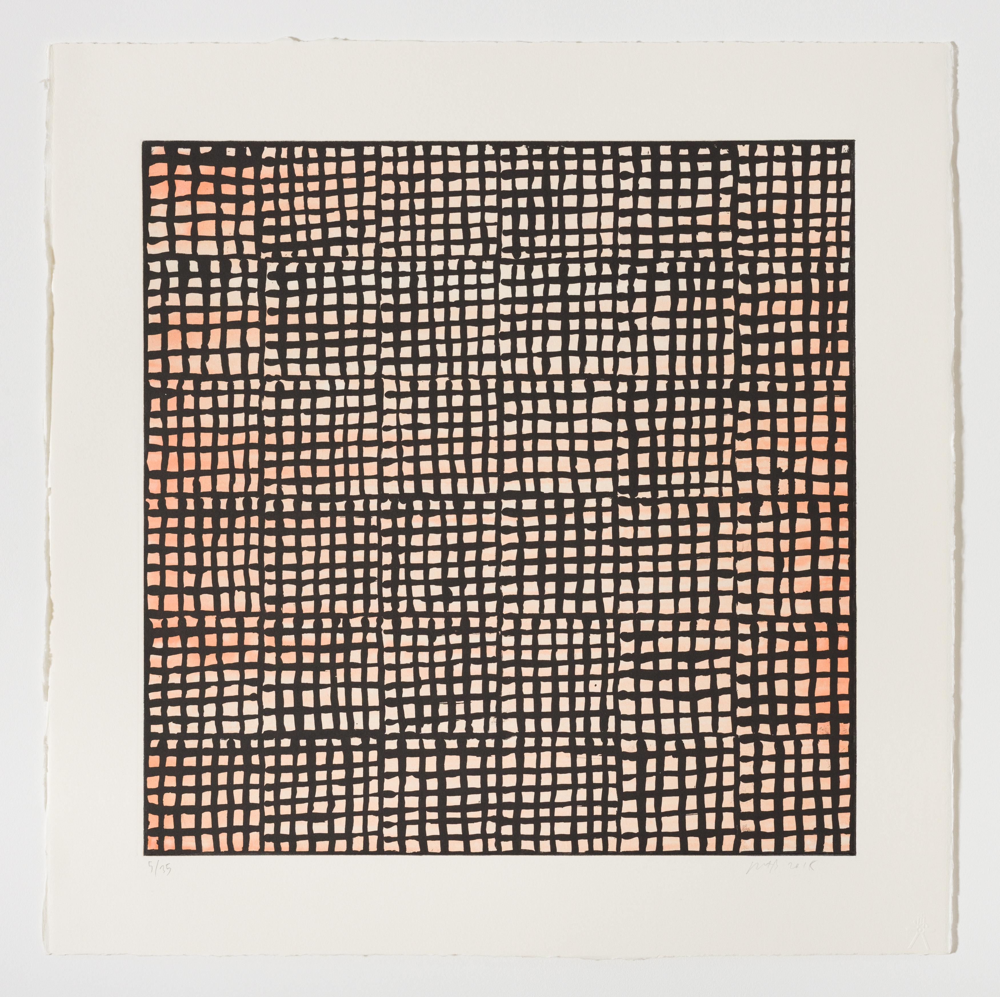 McArthur Binion Abstract Print – Berkeley:Suite