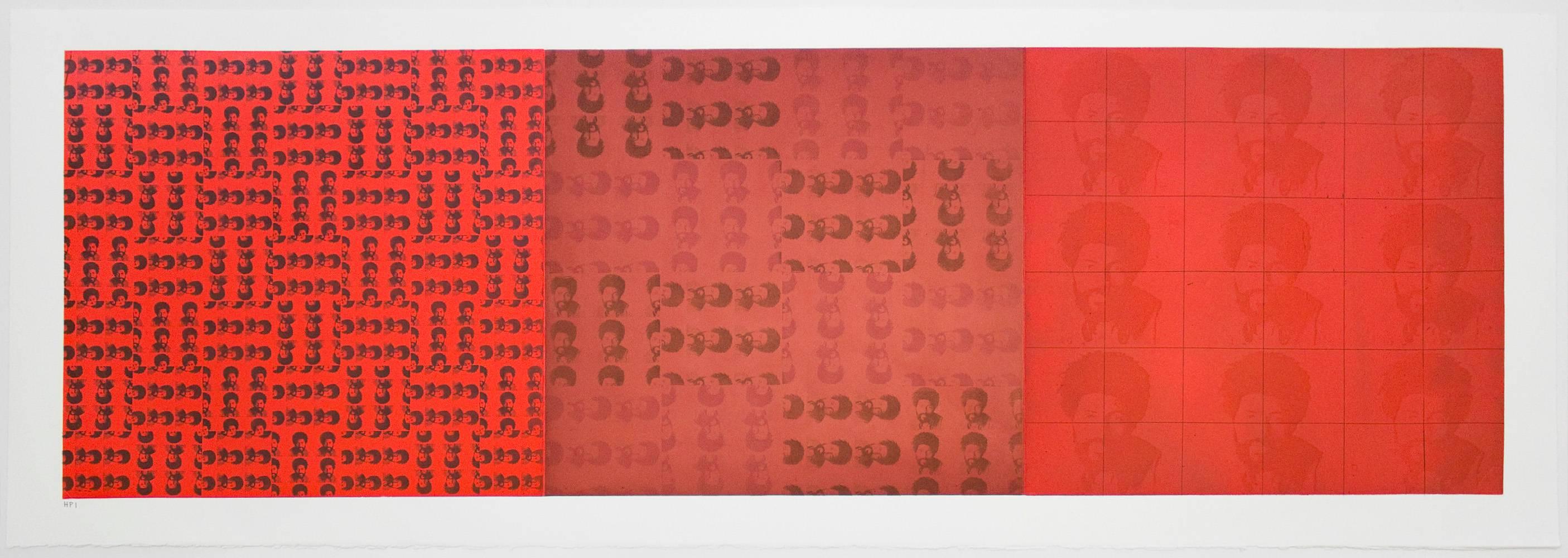 McArthur Binion Abstract Print - RE: Mine