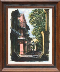 McCaffery, (20th Century) Street Scene (New Orleans), Painting