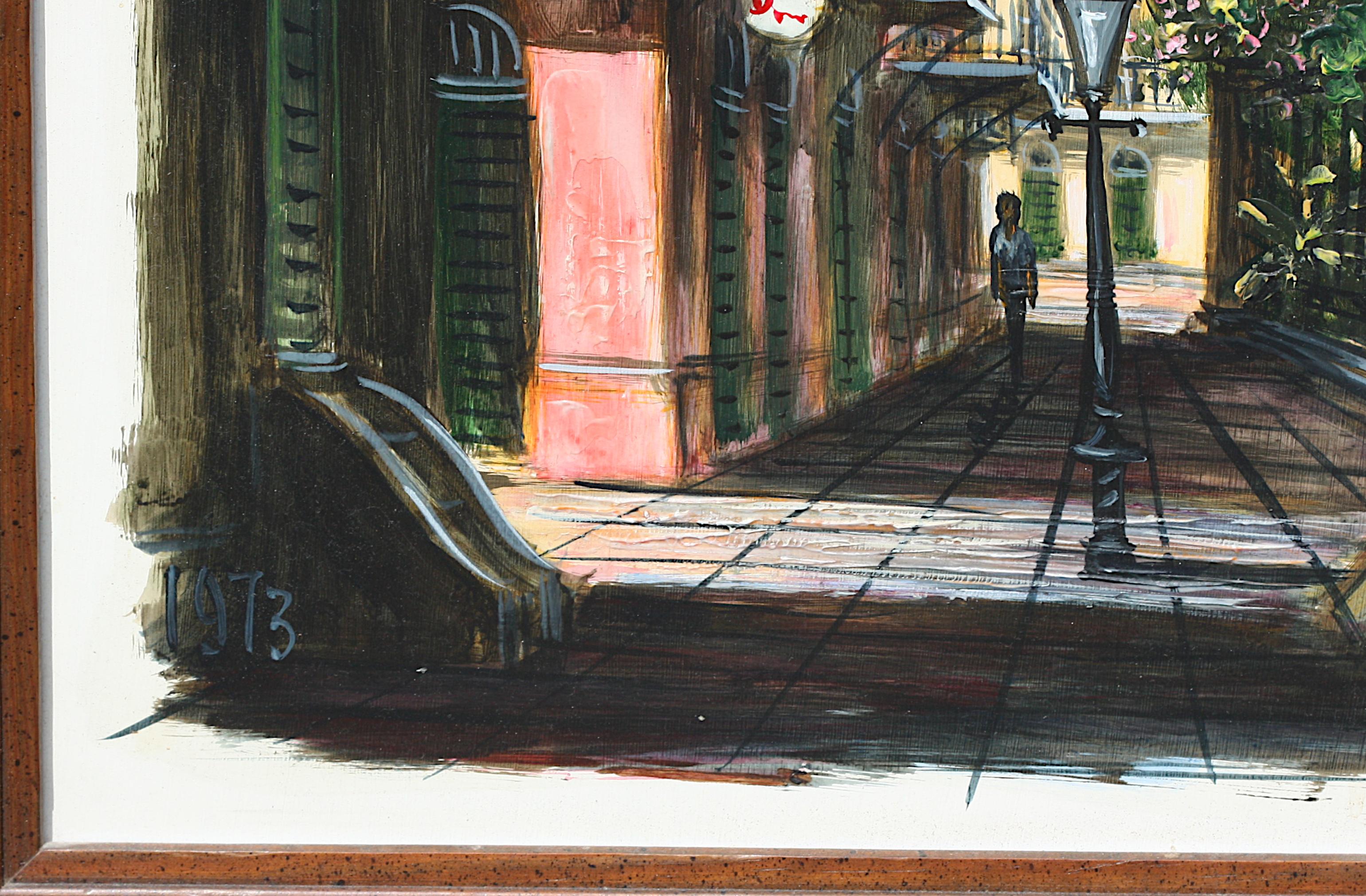 McCaffery, (20th Century) Street Scene (New Orleans), Painting For Sale 3