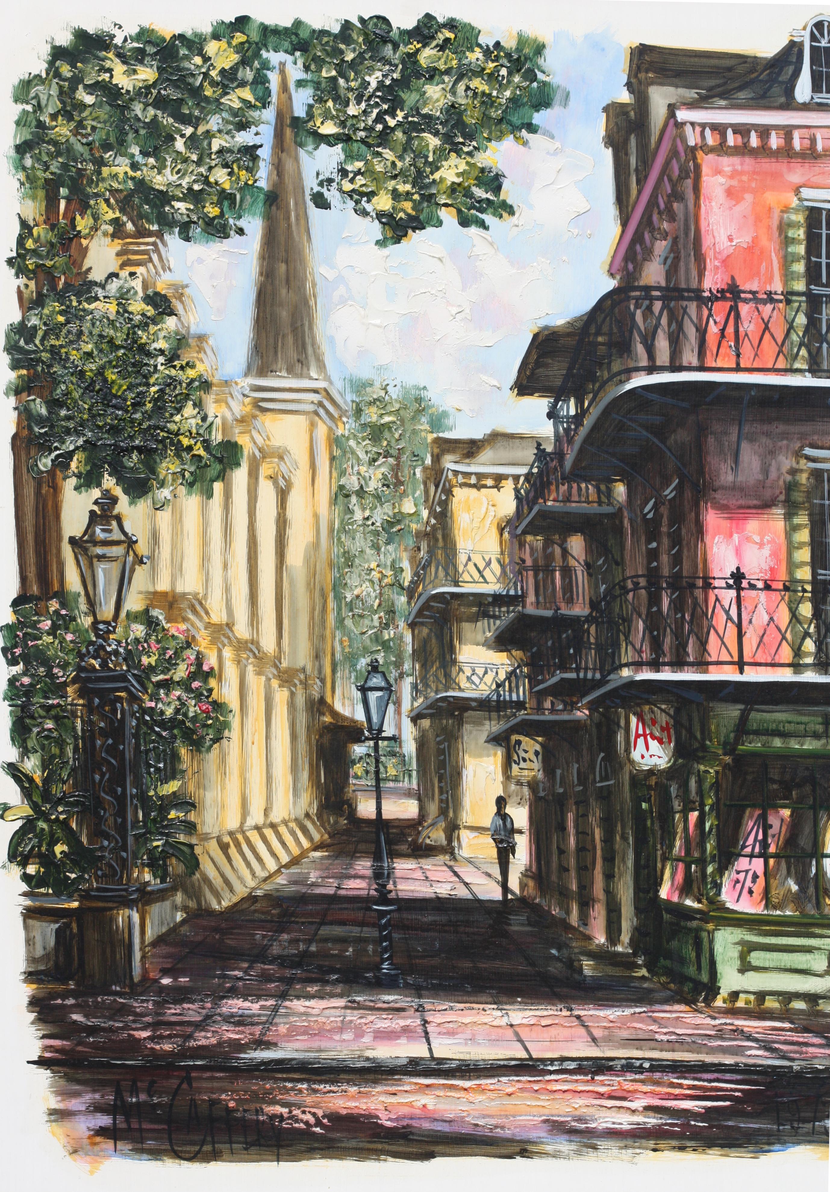 McCaffery, (20th Century) Street Scene, (New Orleans), Painting For Sale 3