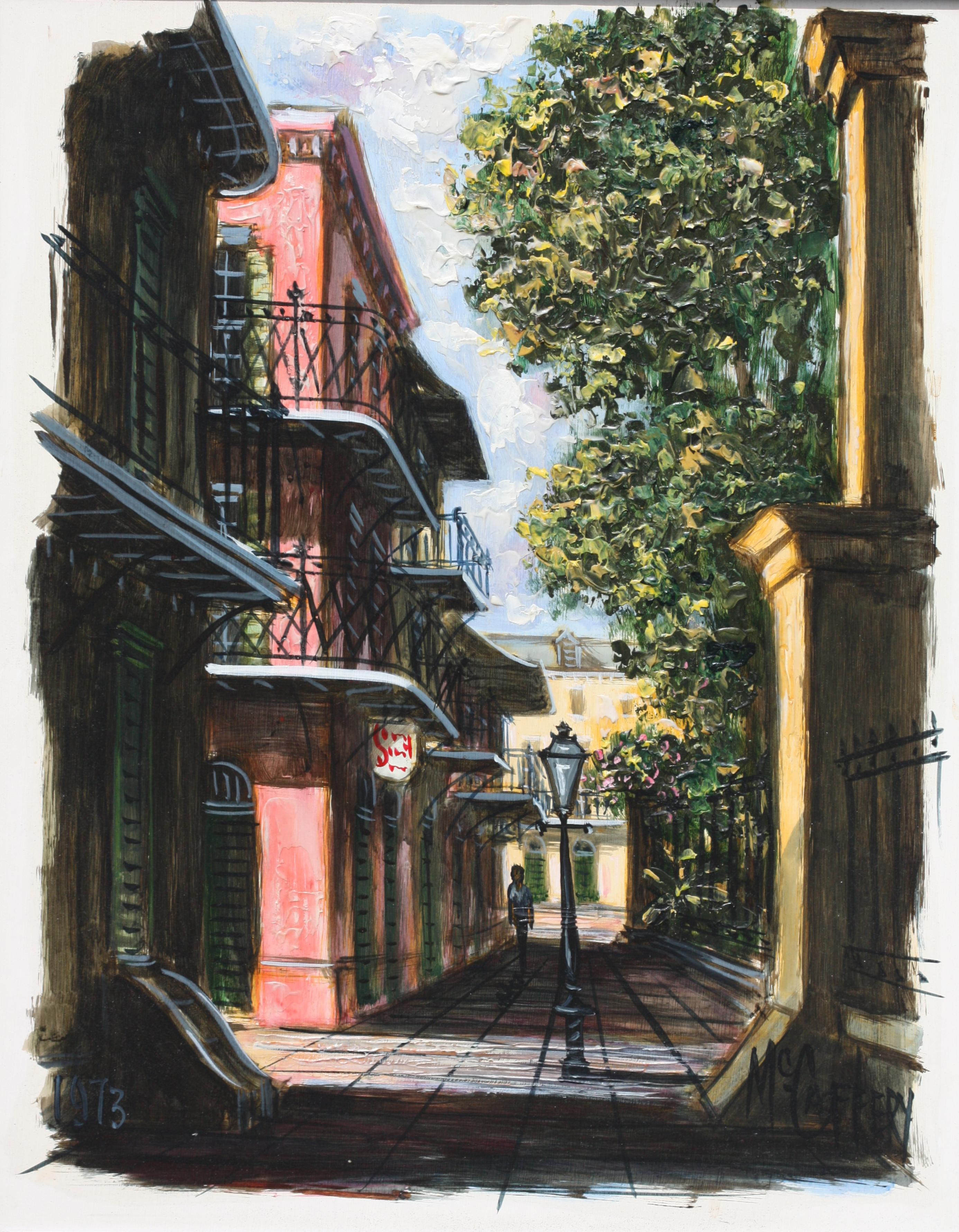 McCaffery, (20th Century) Street Scene (New Orleans), Painting For Sale 5