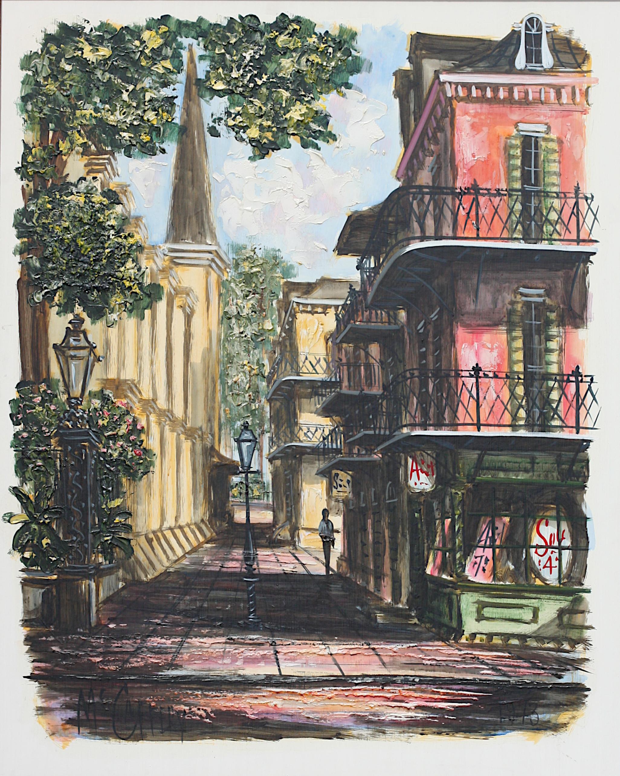McCaffery, (20th Century) Street Scene, (New Orleans), Painting For Sale 4