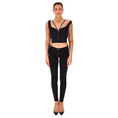 Top a corsetto corto con zip "McCartney Scuba"