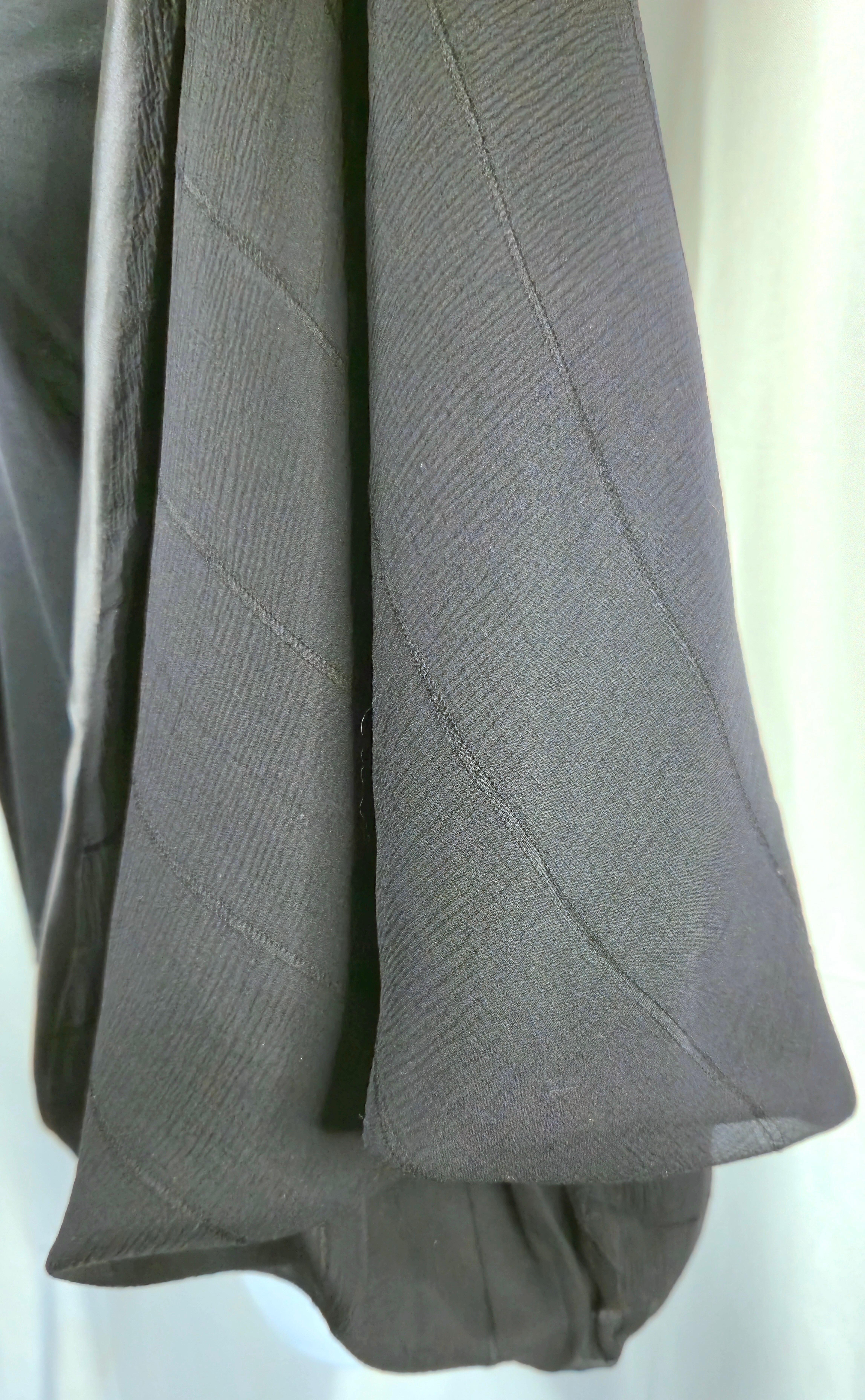 McCartney SS2003 Seide Chiffon Satin Übergröße Cabrio-Ärmel durchsichtiges Strick-Top im Zustand „Hervorragend“ im Angebot in Chicago, IL