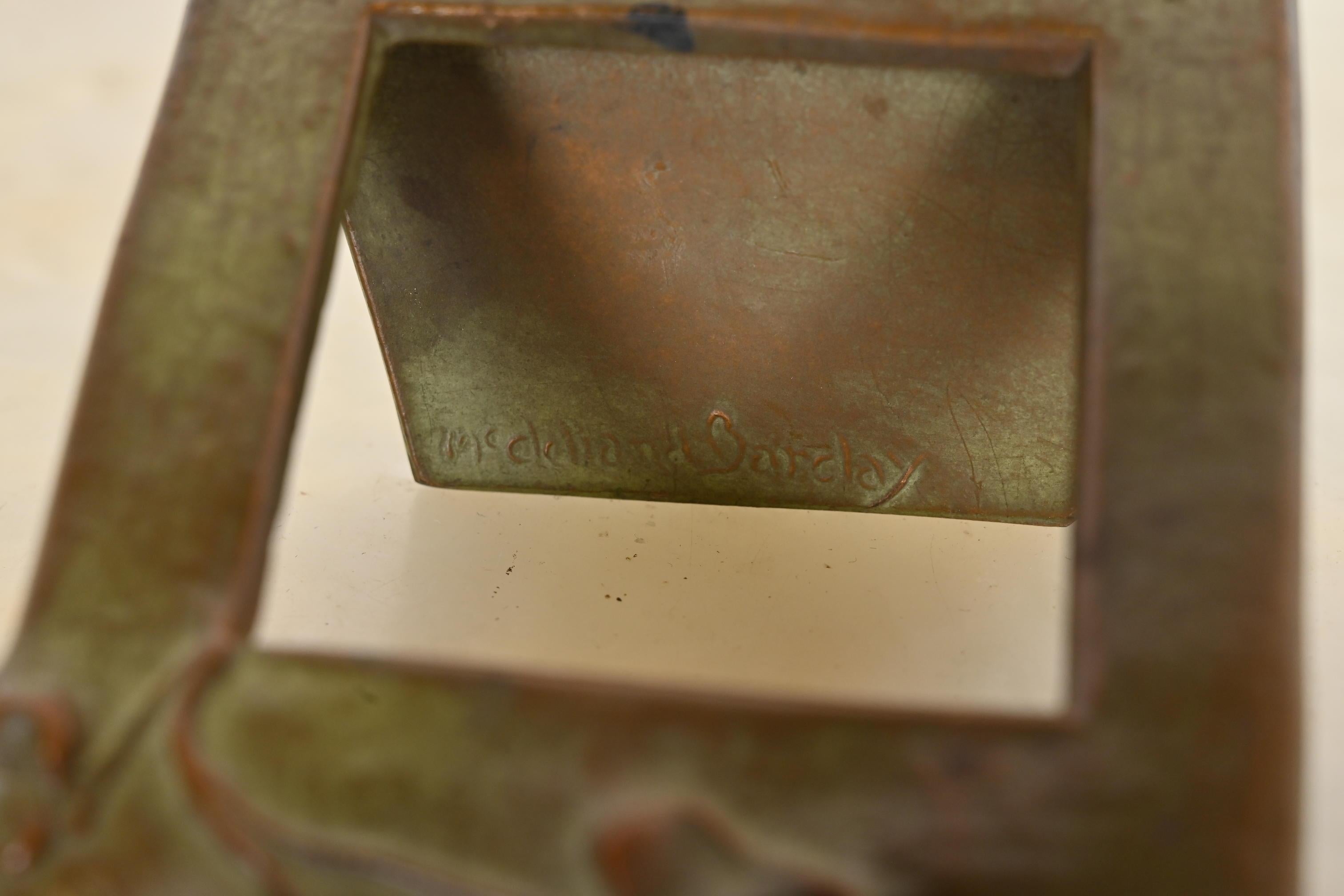 McClelland Barclay Art Nouveau Bronze Verdigris Picture Frame 5